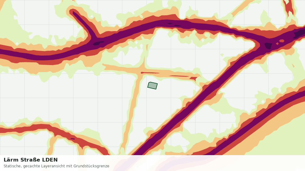 Statische Kartenansicht: Lärm Straße LDEN
