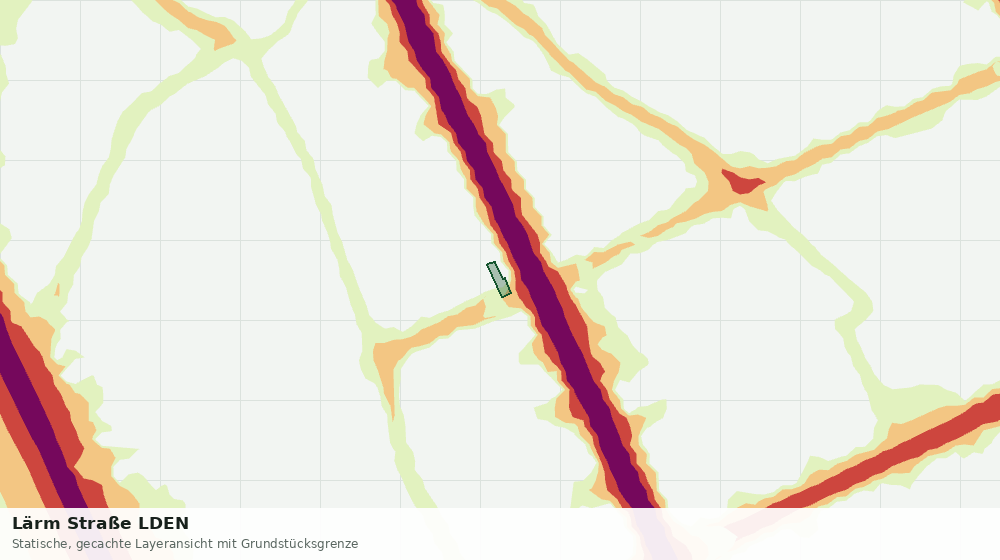 Statische Kartenansicht: Lärm Straße LDEN