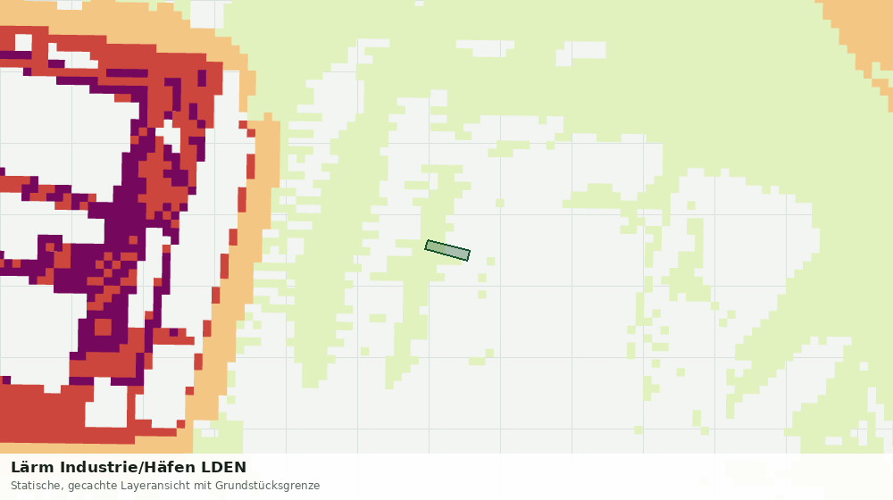 Statische Kartenansicht: Lärm Industrie/Häfen LDEN