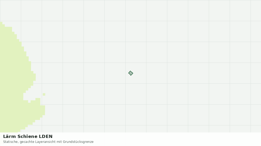 Statische Kartenansicht: Lärm Schiene LDEN