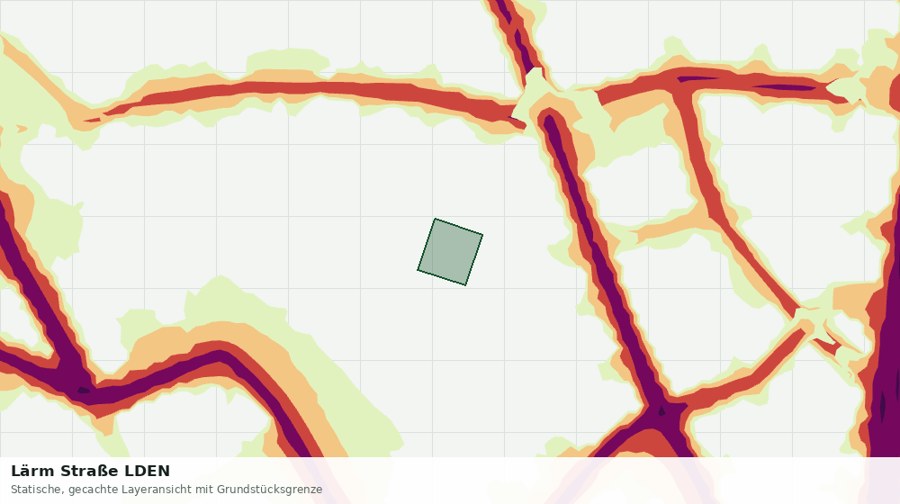 Statische Kartenansicht: Lärm Straße LDEN