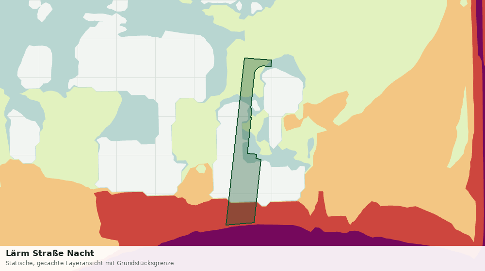 Statische Kartenansicht: Lärm Straße Nacht