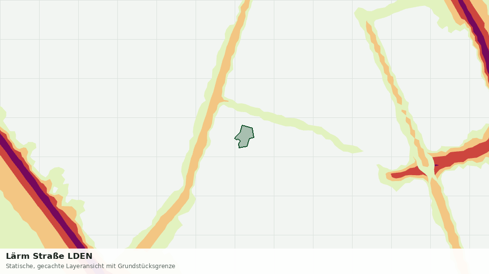 Statische Kartenansicht: Lärm Straße LDEN