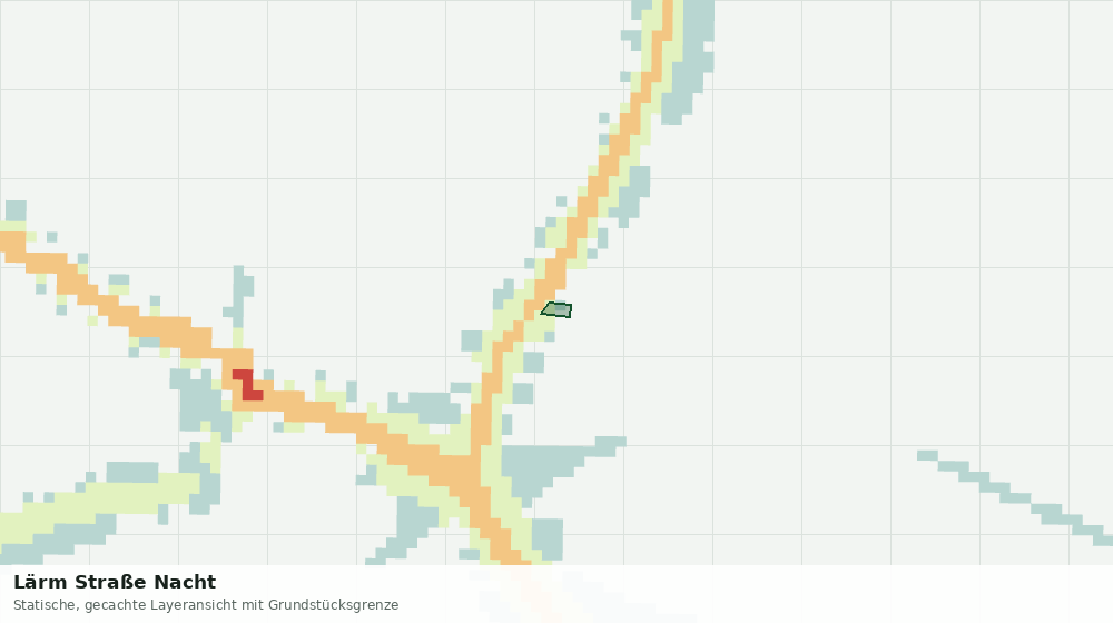Statische Kartenansicht: Lärm Straße Nacht