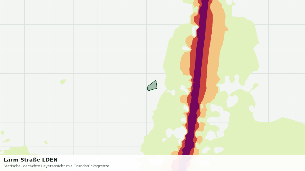 Statische Kartenansicht: Lärm Straße LDEN