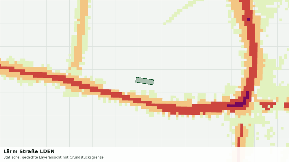Statische Kartenansicht: Lärm Straße LDEN