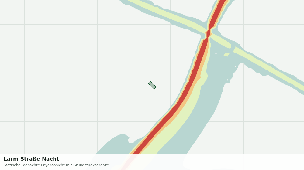 Statische Kartenansicht: Lärm Straße Nacht