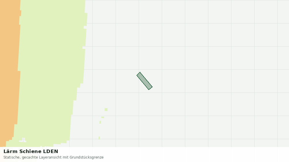 Statische Kartenansicht: Lärm Schiene LDEN