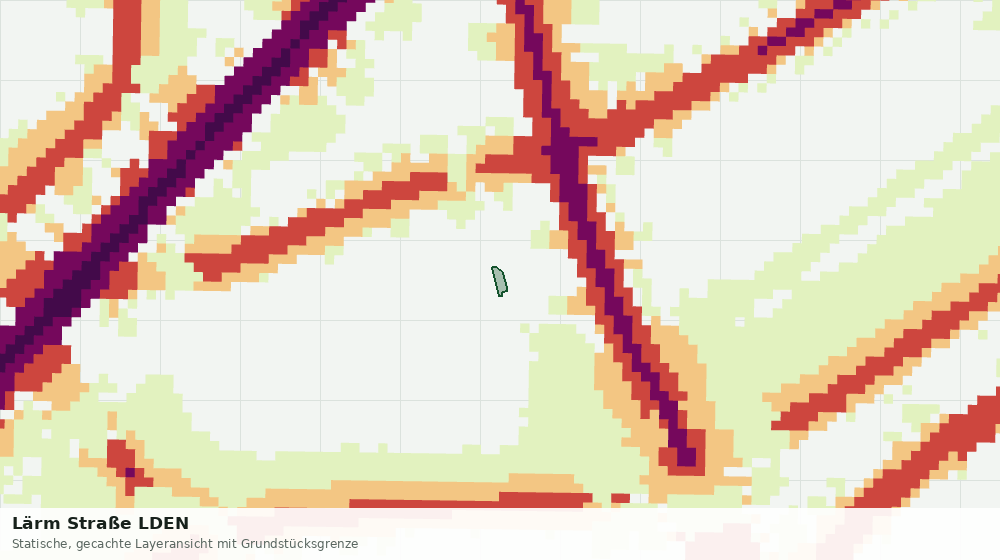 Statische Kartenansicht: Lärm Straße LDEN