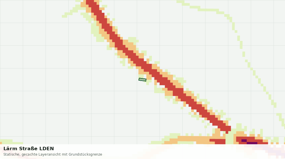Statische Kartenansicht: Lärm Straße LDEN