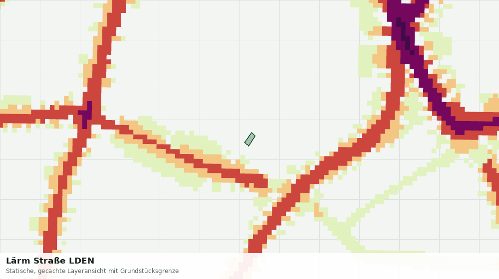 Statische Kartenansicht: Lärm Straße LDEN