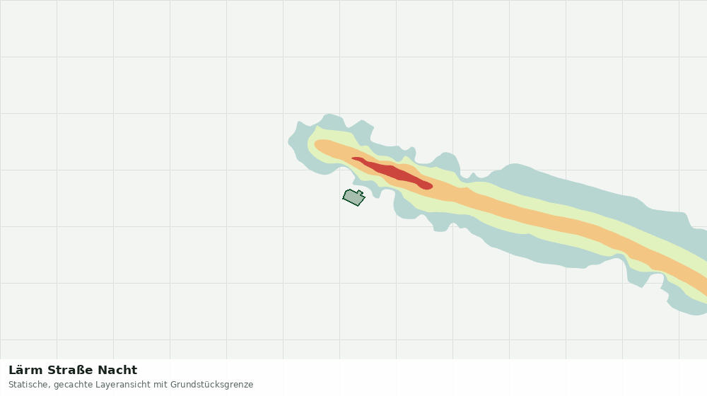 Statische Kartenansicht: Lärm Straße Nacht