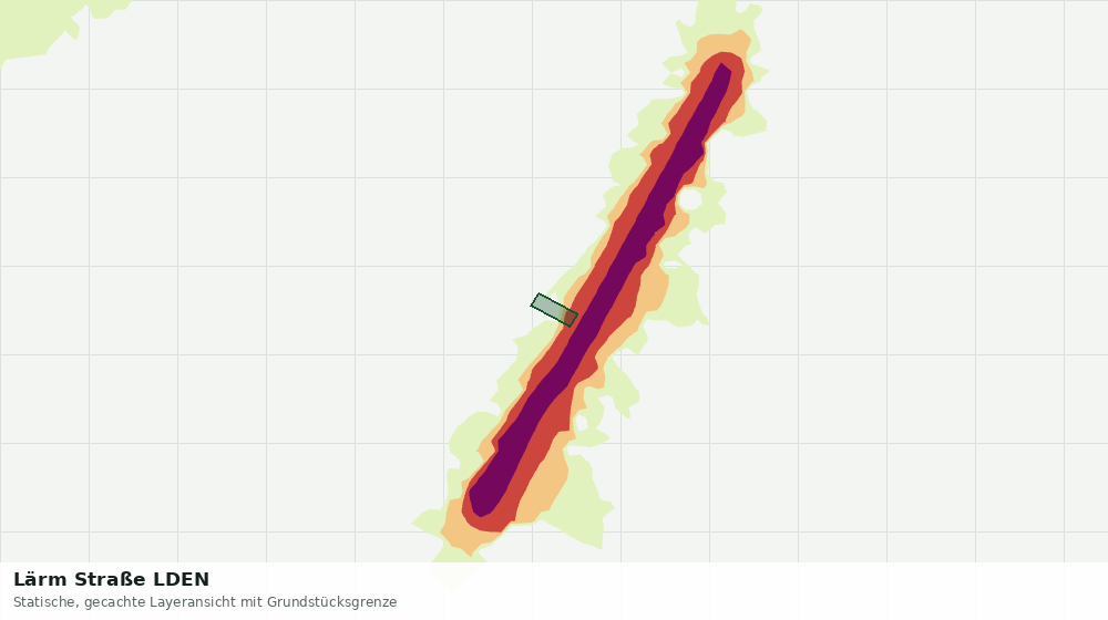 Statische Kartenansicht: Lärm Straße LDEN