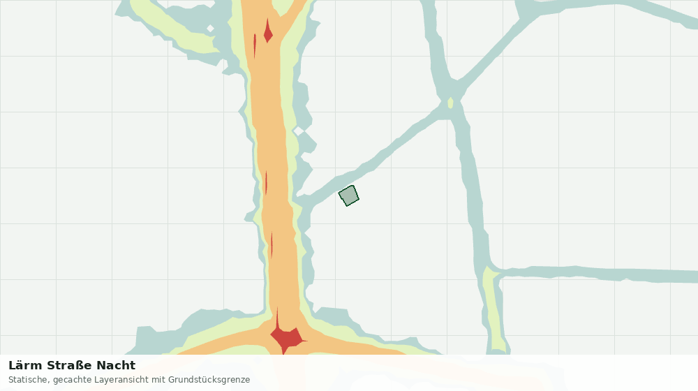Statische Kartenansicht: Lärm Straße Nacht