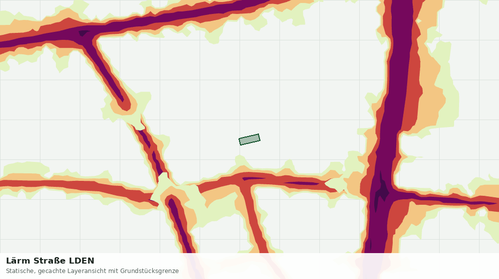Statische Kartenansicht: Lärm Straße LDEN
