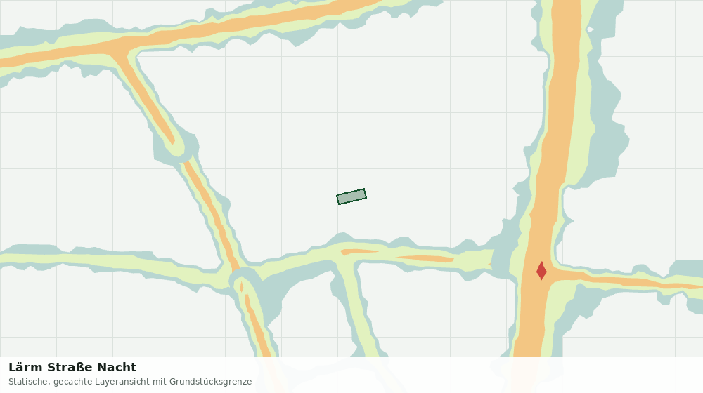 Statische Kartenansicht: Lärm Straße Nacht