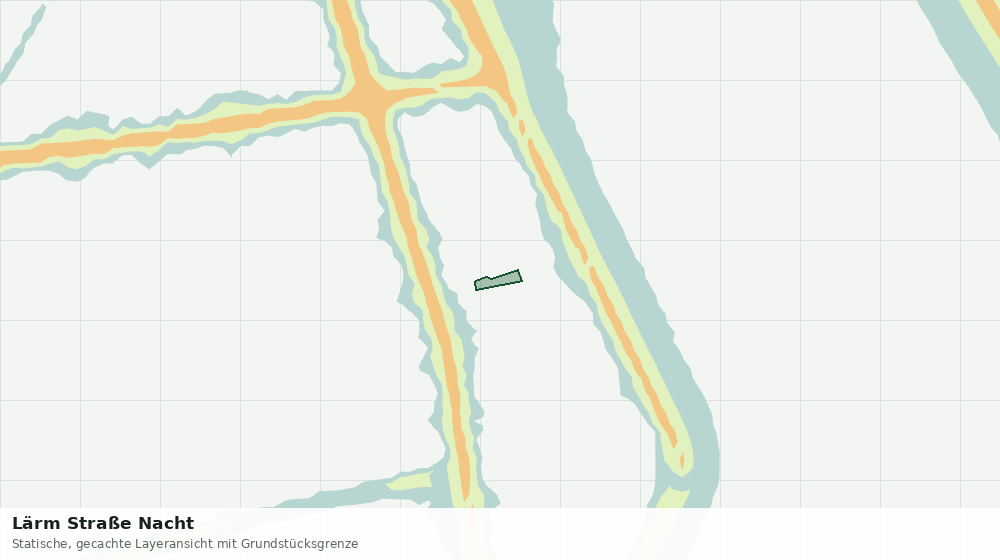 Statische Kartenansicht: Lärm Straße Nacht