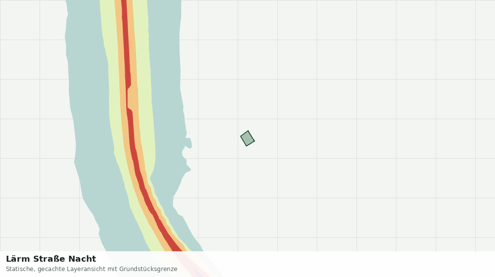 Statische Kartenansicht: Lärm Straße Nacht