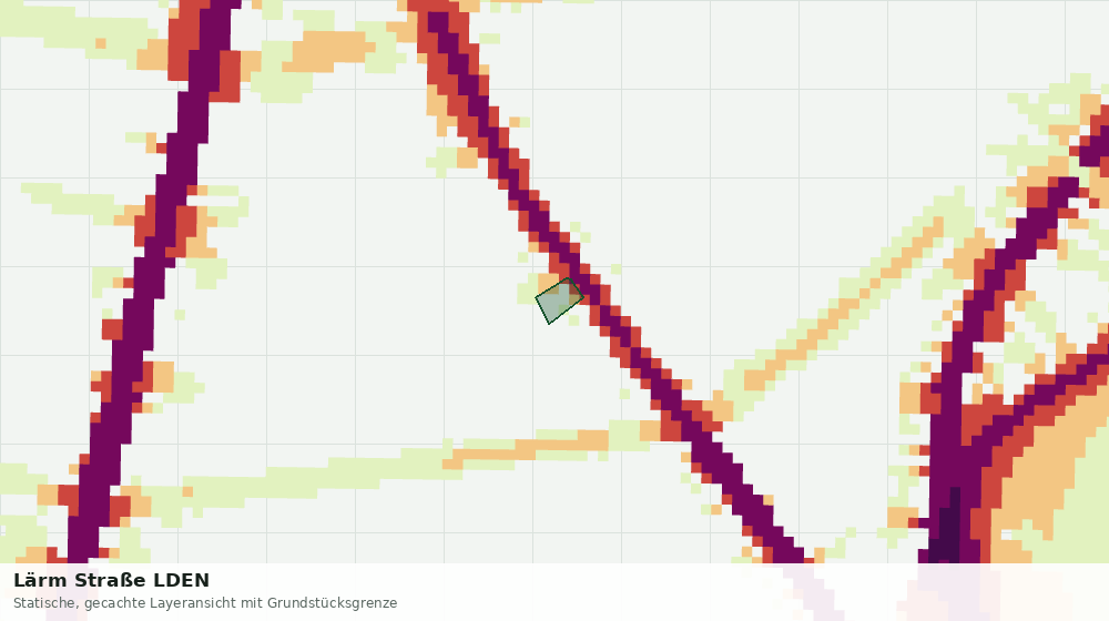 Statische Kartenansicht: Lärm Straße LDEN