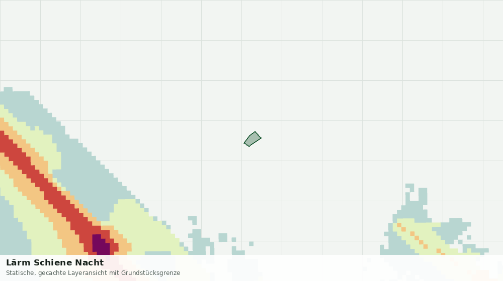 Statische Kartenansicht: Lärm Schiene Nacht
