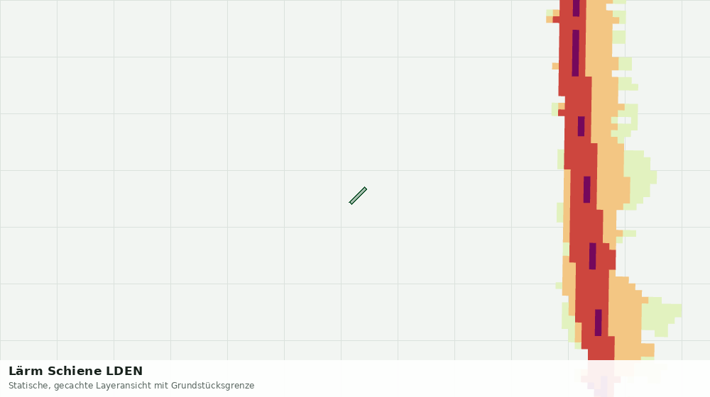 Statische Kartenansicht: Lärm Schiene LDEN