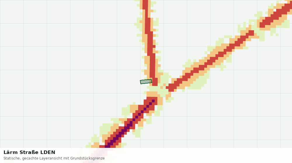 Statische Kartenansicht: Lärm Straße LDEN