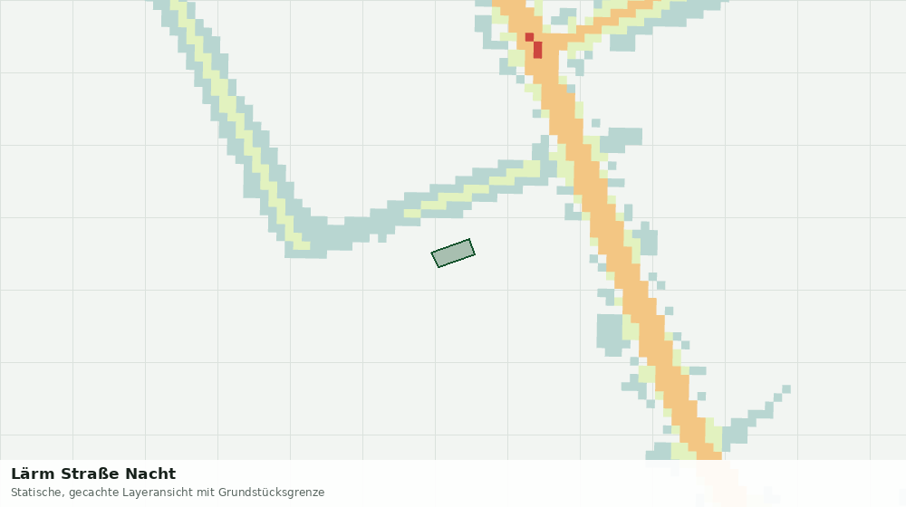Statische Kartenansicht: Lärm Straße Nacht