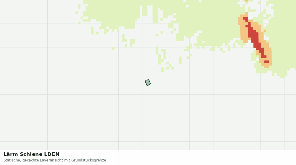 Statische Kartenansicht: Lärm Schiene LDEN