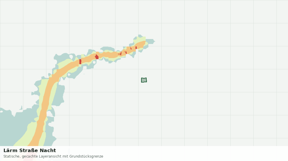 Statische Kartenansicht: Lärm Straße Nacht