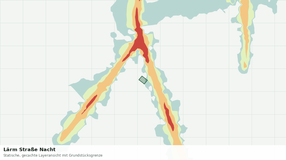 Statische Kartenansicht: Lärm Straße Nacht