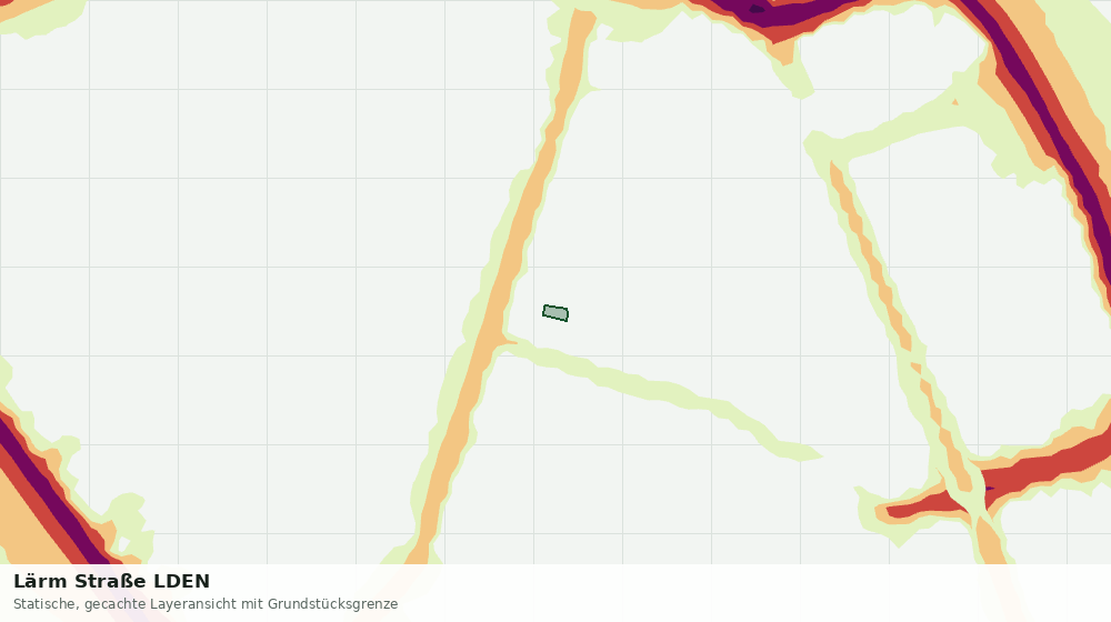 Statische Kartenansicht: Lärm Straße LDEN