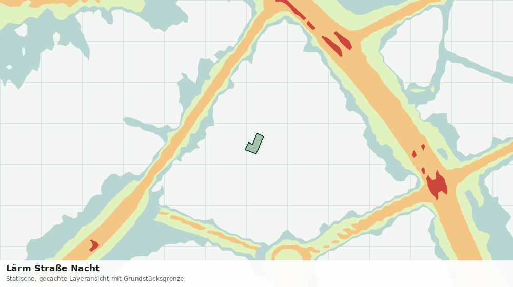 Statische Kartenansicht: Lärm Straße Nacht