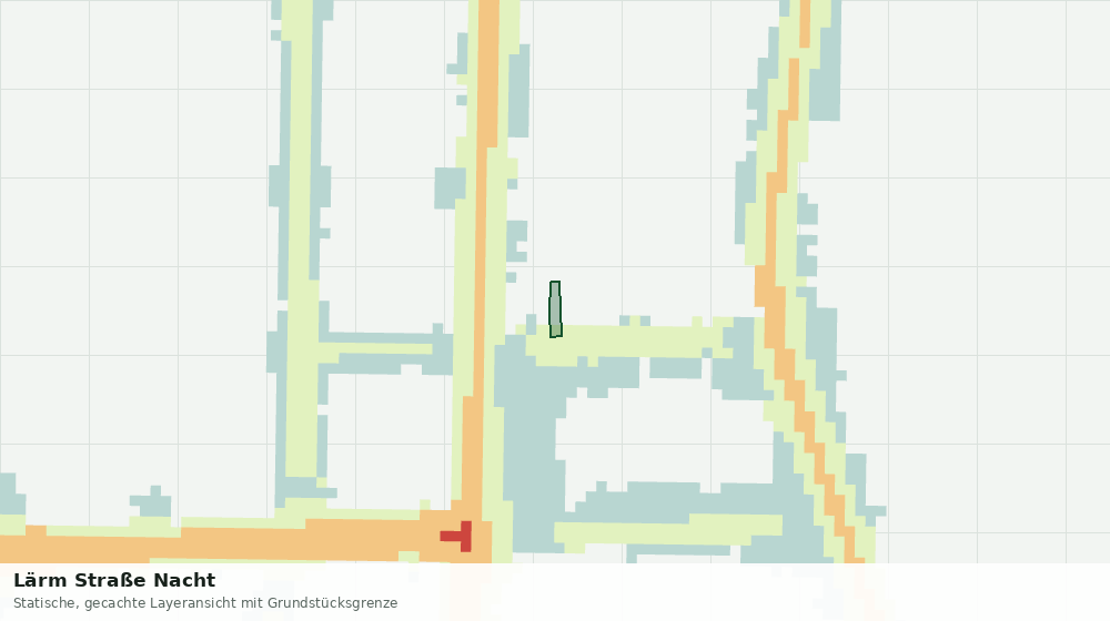 Statische Kartenansicht: Lärm Straße Nacht