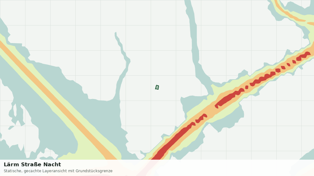 Statische Kartenansicht: Lärm Straße Nacht