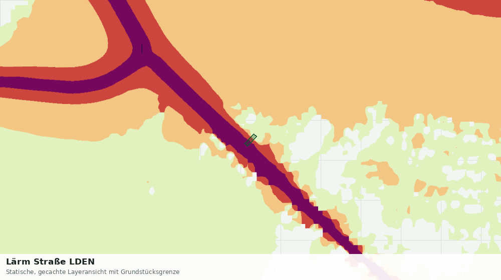 Statische Kartenansicht: Lärm Straße LDEN