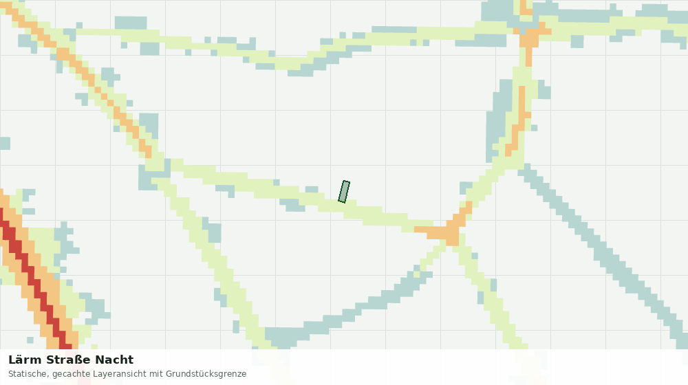 Statische Kartenansicht: Lärm Straße Nacht