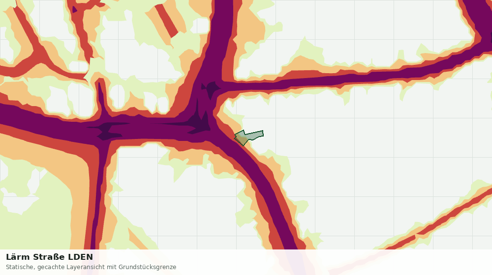 Statische Kartenansicht: Lärm Straße LDEN