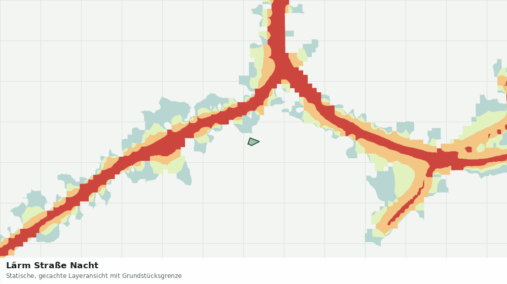 Statische Kartenansicht: Lärm Straße Nacht