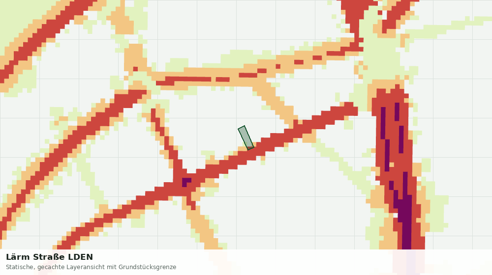 Statische Kartenansicht: Lärm Straße LDEN