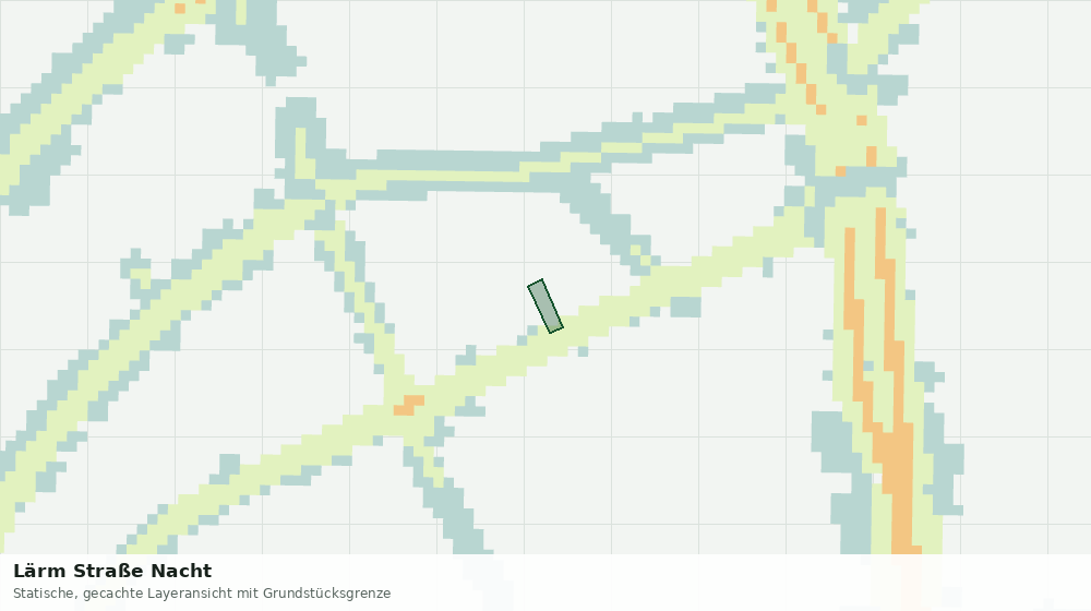 Statische Kartenansicht: Lärm Straße Nacht