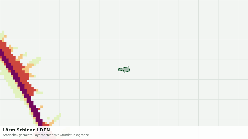 Statische Kartenansicht: Lärm Schiene LDEN