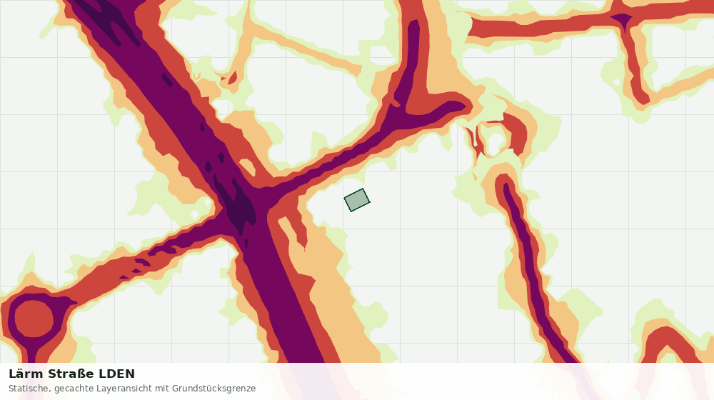 Statische Kartenansicht: Lärm Straße LDEN
