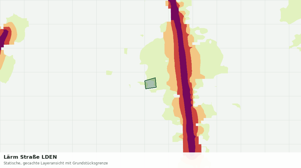 Statische Kartenansicht: Lärm Straße LDEN