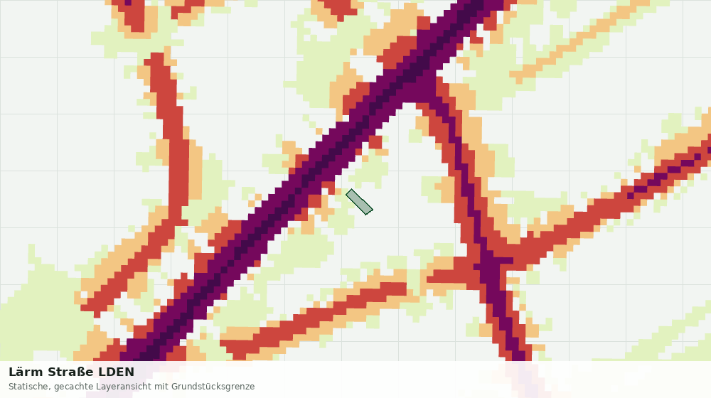 Statische Kartenansicht: Lärm Straße LDEN