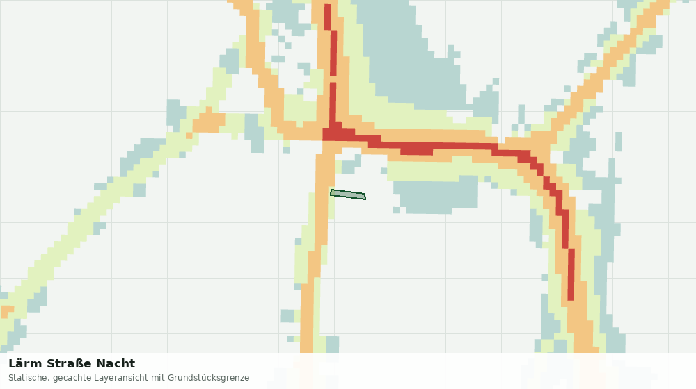 Statische Kartenansicht: Lärm Straße Nacht