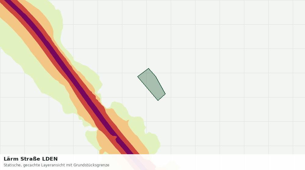Statische Kartenansicht: Lärm Straße LDEN