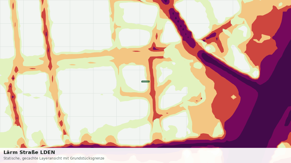 Statische Kartenansicht: Lärm Straße LDEN