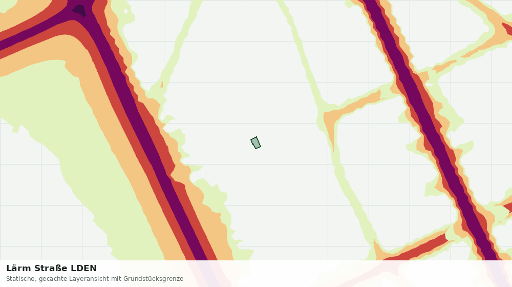 Statische Kartenansicht: Lärm Straße LDEN