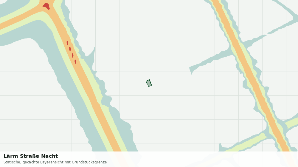Statische Kartenansicht: Lärm Straße Nacht