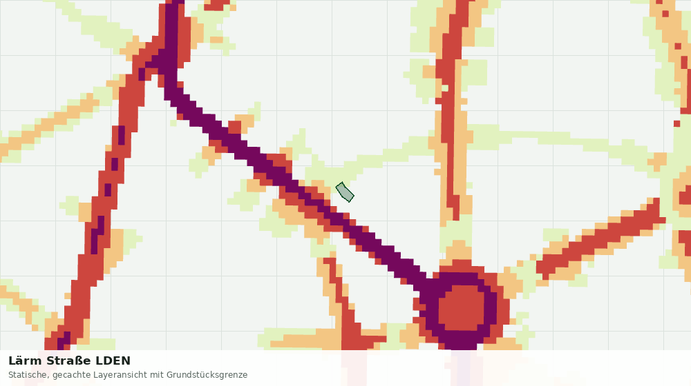 Statische Kartenansicht: Lärm Straße LDEN